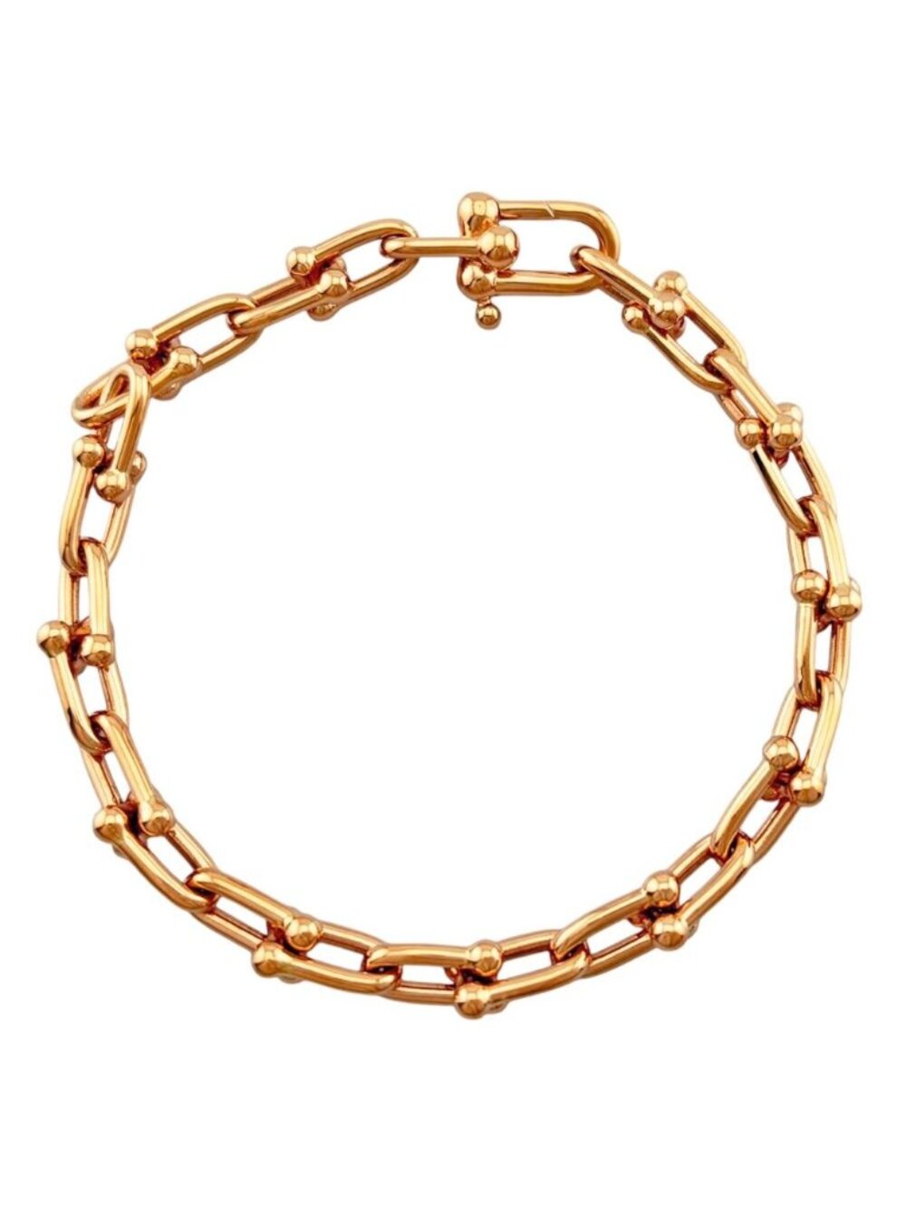 Tiffany & Co HardWear Small Link Bracelet 18k Pink Gold